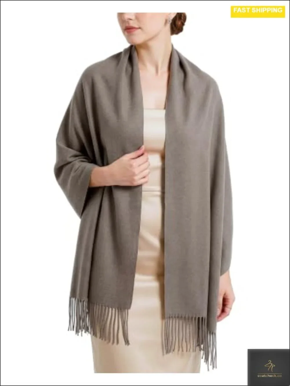 Warm Cashmere-Feel Pashmina Shawl Wrap Scarf for Women Oversized Winter Travel